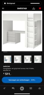Smastad hoogslaper IKEA, Ophalen, Eenpersoons, Zo goed als nieuw, 200 cm