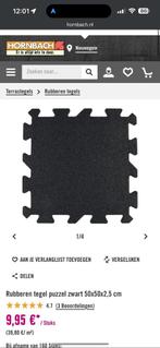 Rubberen tegel / Matten, Ophalen, Zo goed als nieuw, Fitnessmat