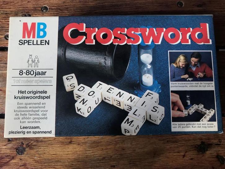 Crossword MB woordspel, Hobby en Vrije tijd, Gezelschapsspellen | Bordspellen, Gebruikt, Ophalen