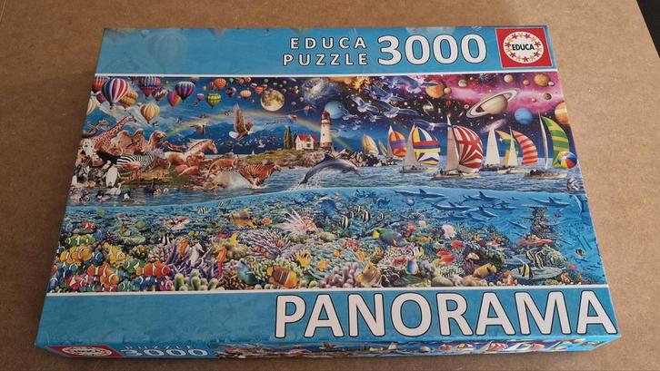 Educa Panorama Puzzel - 3000 Stukjes, Hobby en Vrije tijd, Denksport en Puzzels, Gebruikt, Legpuzzel, Meer dan 1500 stukjes, Ophalen of Verzenden