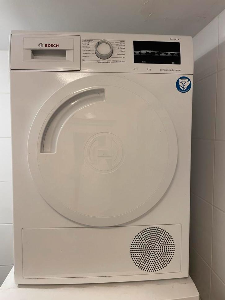 Bosch Warmtepompdroger A+++ 350,-, Witgoed en Apparatuur, Wasdrogers, Zo goed als nieuw, Condens, Voorlader, 6 tot 8 kg, Minder dan 85 cm