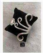Verzilverde armband mooi bewerkt gemaakt van vork, verstelb., Overige materialen, Ophalen of Verzenden, Zo goed als nieuw, X