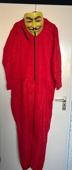 Carnavalskostuum - La Casa De Papel + masker - Maat XL, Ophalen of Verzenden, Zo goed als nieuw, Maat 56/58 (XL)