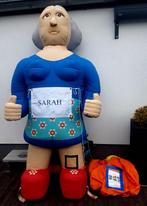 leuke Sarah opblaaspop 2,8 meter en 3,5 meter hoog !, Hobby en Vrije tijd, Ophalen, Zo goed als nieuw, Abraham of Sarah