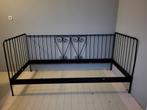 Prinsessenbed zwart metaal incl. matras & lattenbodem, Huis en Inrichting, Ophalen