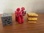 Minecraft speelgoed - koe en 2 blokjes, Ophalen of Verzenden, Zo goed als nieuw