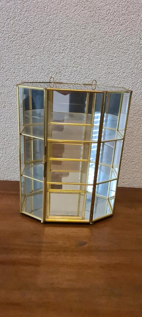 Kleine Vitrinekast met Glazen Deur, Huis en Inrichting, Kasten | Vitrinekasten, Zo goed als nieuw, Minder dan 100 cm, Minder dan 50 cm