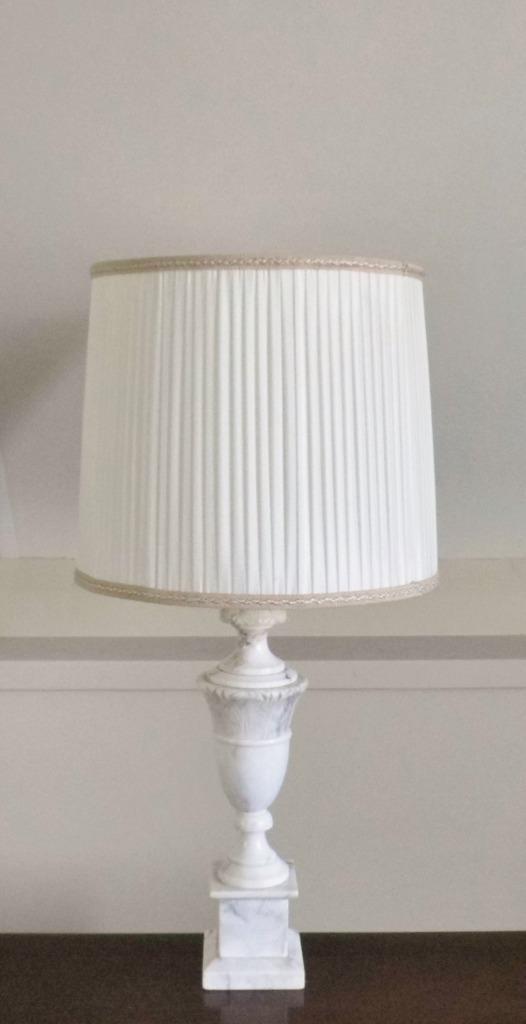 Marmeren schemerlamp., Antiek en Kunst, Antiek | Lampen, Ophalen of Verzenden