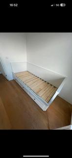 Ikea hemnes uitschuifbaar bed bedbank als nieuw, Ophalen of Verzenden, Wit, Zo goed als nieuw