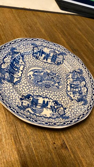 Antiek William Adams Bord - Chinees Patroon beschikbaar voor biedingen
