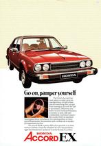 Folder Honda Accord EX (Engelse uitgave - ca.1980), Verzenden, Gelezen, Honda