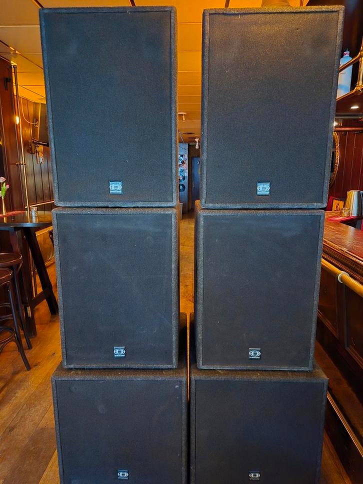 Dynacord mk3 en   dynacord speakers set., Muziek en Instrumenten, Versterkers | Keyboard, Monitor en PA, Gebruikt, P.A., 1000 watt of meer