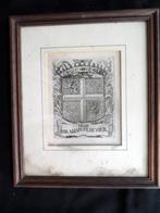 Familiewapen 1694, Abraham ELSEVIER, Antiek en Kunst, Ophalen of Verzenden