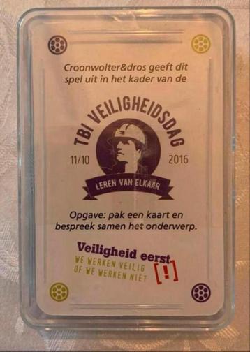 De TBI Veiligheidsdag kaarten NIEUW 2016 Spel beschikbaar voor biedingen