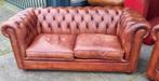 Chesterfield Bendic bank cognac leer + BEZORGING GRATIS