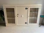 Dressoir kast glas in lood, Huis en Inrichting, Ophalen, Eikenhout, 150 tot 200 cm, 25 tot 50 cm