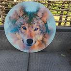 Wolf decoratie 60cm schilderij forex 3mm, Huis en Inrichting, Ophalen, Nieuw