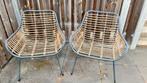 2x lounge stoel, Ophalen, Gebruikt, Aluminium, Stapelbaar
