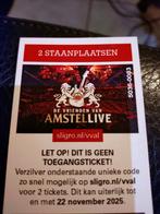 Sligro staanplaats kaarten Vrienden van Amstel 18 januari, Tickets en Kaartjes, Twee personen