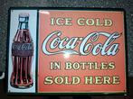 Coca-Cola reclame bord, Huis en Inrichting, Woonaccessoires | Tekstborden en Spreuken, Gebruikt, Ophalen of Verzenden