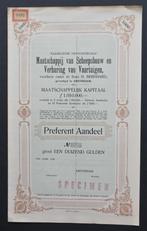 Mij.v.Scheepsbouw en Verhuring van Vaartuigen v/h H.Bernhard, Verzenden, 1920 tot 1950, Aandeel