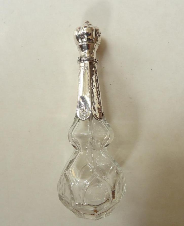 Parfumflesje met zilver, Hollands antiek, 75,00 eur., Antiek en Kunst, Antiek | Goud en Zilver, Zilver, Verzenden