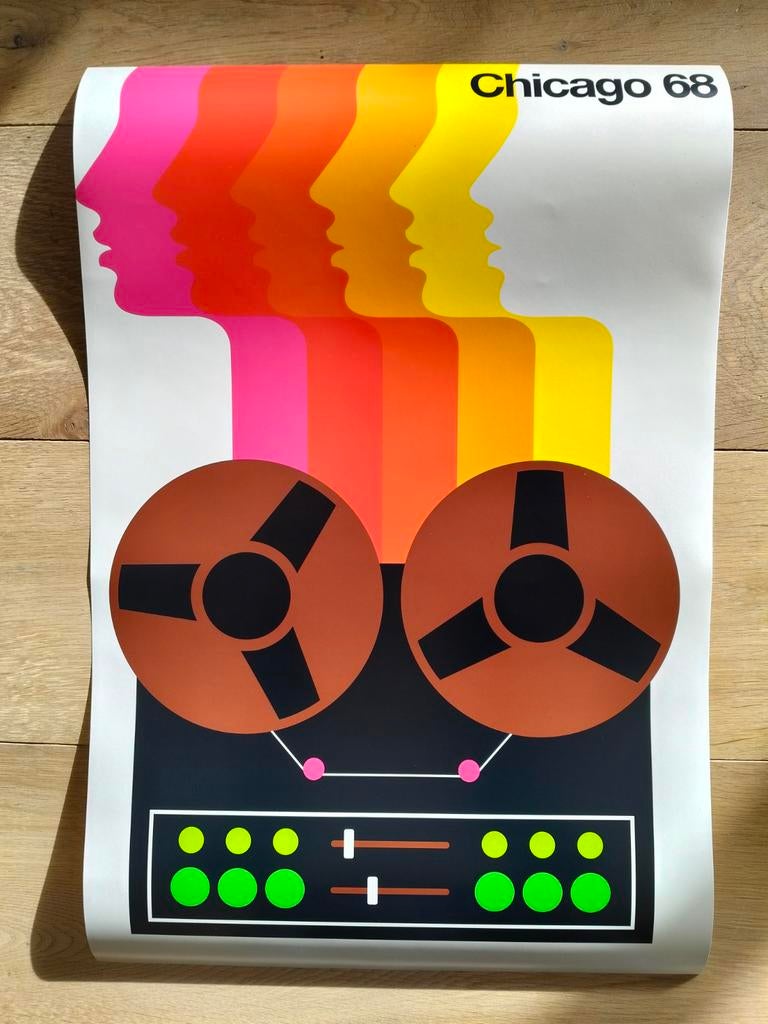 Bo Lindbergh Chicago poster *nieuw in doos*, Ophalen of Verzenden