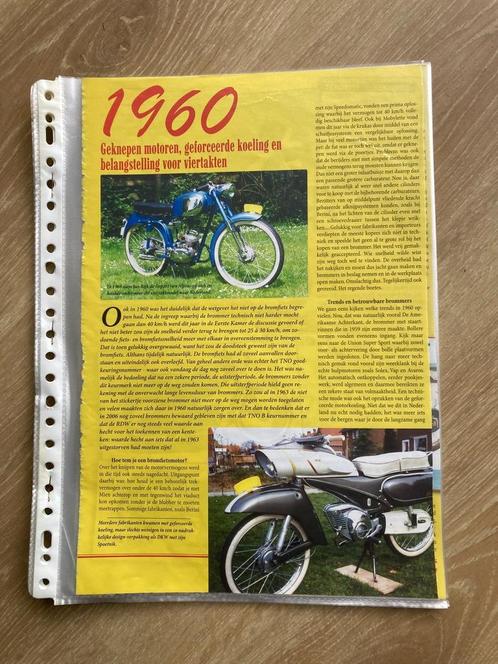 Unieke Map met documentatie nieuwe brommers 1960 -61-62-63, Fietsen en Brommers, Handleidingen en Instructieboekjes, Zo goed als nieuw