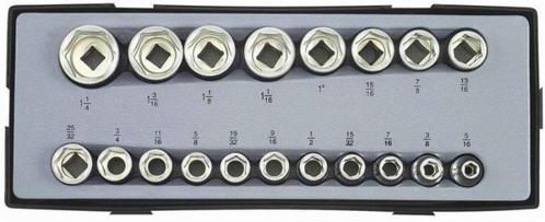 Doppenset 1/2" SAE 19-delig Force, Auto diversen, Autogereedschap, Nieuw, Ophalen of Verzenden