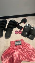Kickboks setje, Sport en Fitness, Vechtsporten en Zelfverdediging, Gebruikt, Overige, Vechtsportkleding, Maat M