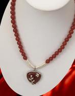 prachtige carneool ketting, Ophalen of Verzenden, Nieuw, Oranje, Steen of Mineraal