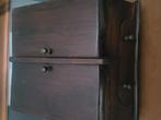 Antieke houten brievenkastje met lade., Huis en Inrichting, Ophalen of Verzenden, Gebruikt