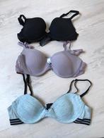 3 beugel bh’s 75A, Hema, Ophalen of Verzenden, Zwart, BH