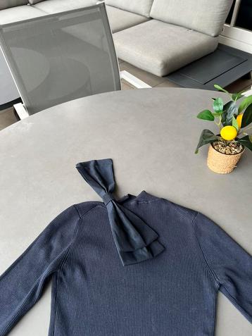 Donkerblauwe fijngbreide Ted Baker trui, maat 1 = 34 beschikbaar voor biedingen