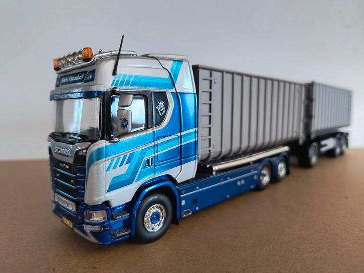Tekno Scania Klein Kromhof, Hobby en Vrije tijd, Modelauto's | 1:50, Zo goed als nieuw, Bus of Vrachtwagen, Tekno, Ophalen of Verzenden
