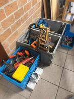 Drie kisten gereedschap, Doe-het-zelf en Verbouw, Gereedschap | Zaagmachines, Ophalen, Gebruikt, 1200 watt of meer