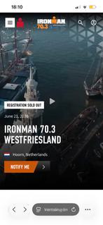 Gezocht!!! IRONMAN 70.3 westfriesland, Twee personen