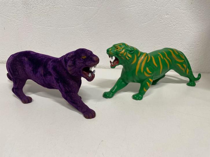 Vintage Masters of the Universe Battle Cat & Panthor Figuren, Verzamelen, Poppetjes en Figuurtjes, Gebruikt, Ophalen of Verzenden