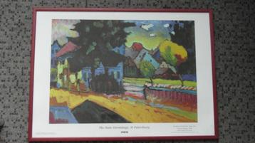 KANDINSKY ; fraai ingelijst kunstwerk, goedkoop beschikbaar voor biedingen