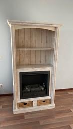 Kast incl nep haard, Huis en Inrichting, Haarden, Ophalen, Zo goed als nieuw, Vrijstaande haard, Houthaard