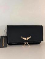 Nieuwe tas van zadig en voltaire zwart met goud, Ophalen, Zo goed als nieuw, Zwart, Schoudertasje