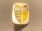 Metalen NSU PRINZ Automodel Speld (Geel/Zwart/Aluminiumkleur, Verzamelen, Verzenden, Zo goed als nieuw, Transport, Speldje of Pin