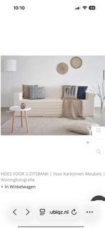 Kartonnen 3-zits bank met hoes CUBIQZ, Huis en Inrichting, Banken | Bankstellen, Ophalen, Gebruikt, Driepersoons, 75 tot 100 cm