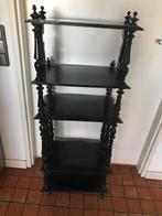 Mooie zwarte antieke etagère, Huis en Inrichting, Woonaccessoires | Etagères, Ophalen, Gebruikt