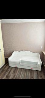 Peuterbed meisje roze wit te koop, Kinderen en Baby's, Kinderkamer | Bedden, Ophalen, 70 tot 85 cm, 140 tot 160 cm, Zo goed als nieuw