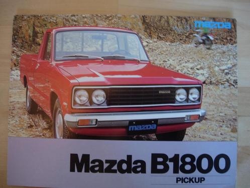 Mazda B1800 Brochure 1979 – Pick-Up, Boeken, Auto's | Folders en Tijdschriften, Zo goed als nieuw, Mazda, Ophalen