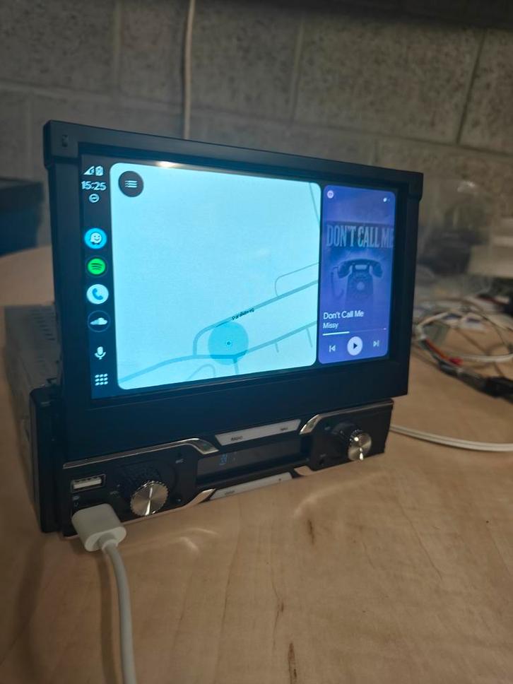 NIEUW 1Din Autoradio Carplay Android Auto, Auto diversen, Autoradio's, Nieuw, Ophalen of Verzenden