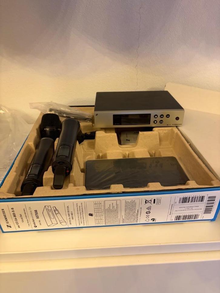 Sennheiser EW 100 G4-865-S-B Vocal set + extra microfoon, Muziek en Instrumenten, Microfoons, Zo goed als nieuw, Zangmicrofoon
