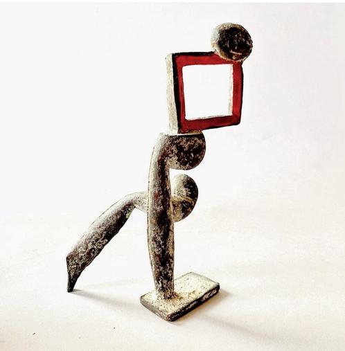 Uniek bronzen beeld Pierre Lumey – gesigneerd PL 99 –, Antiek en Kunst, Antiek | Koper en Brons, Ophalen