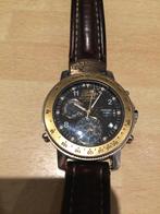 Camel Herenhorloge met Lederen Band, Sieraden, Tassen en Uiterlijk, Horloges | Heren, Overige merken, Staal, Polshorloge, Ophalen of Verzenden